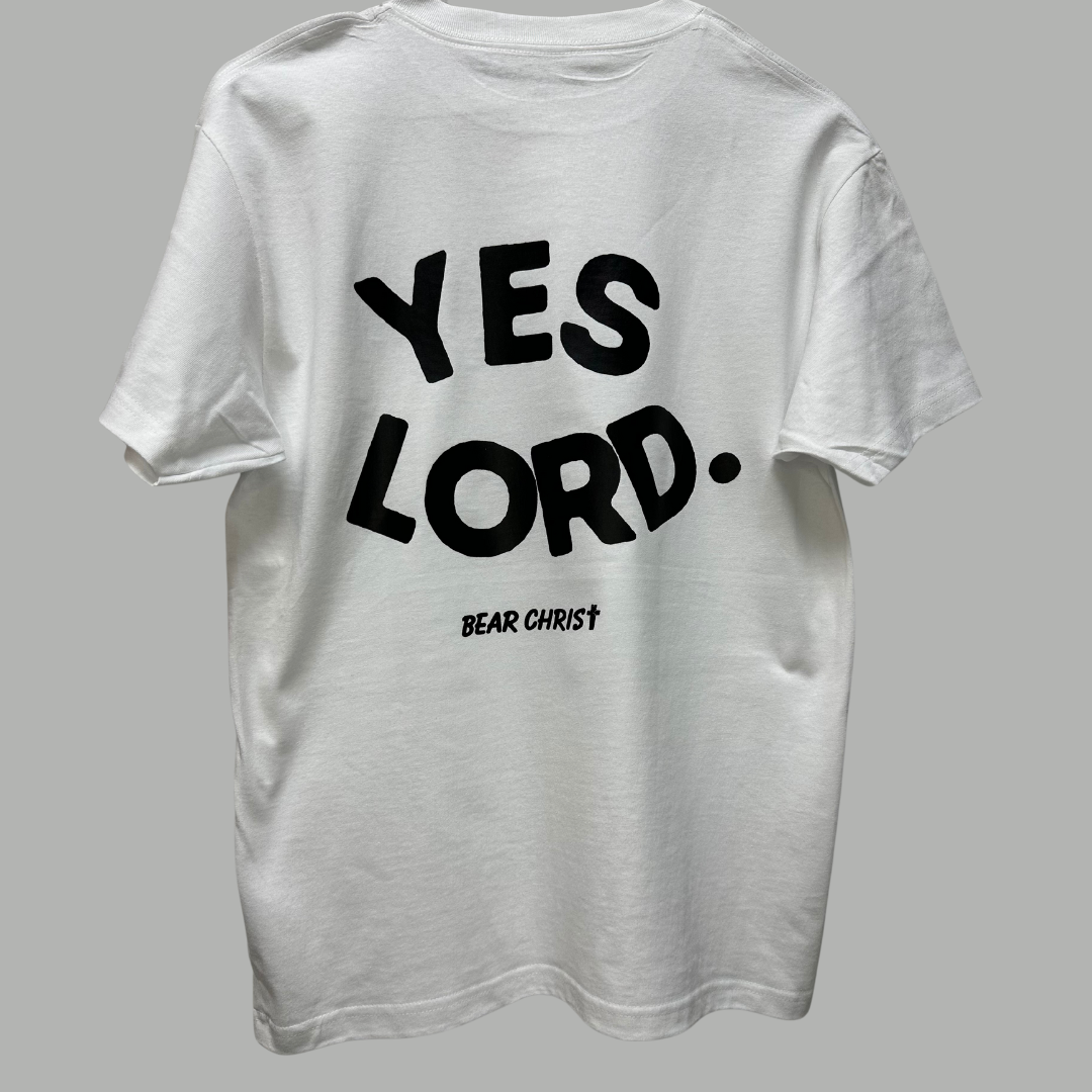 Yes Lord. - Heavyweight Cotton White Tee