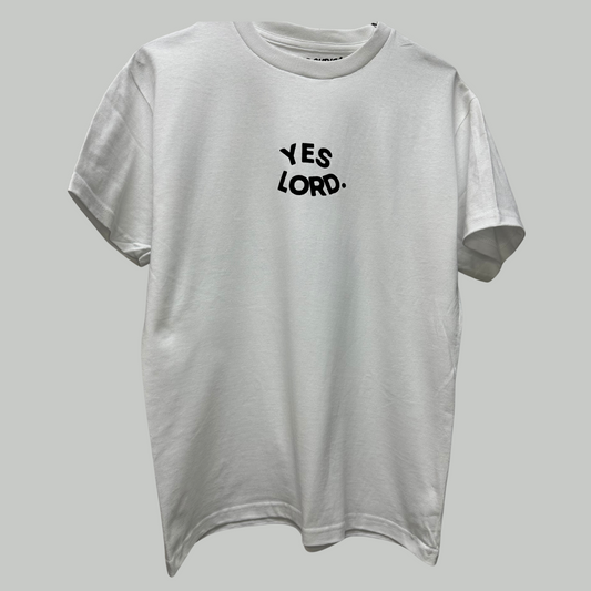 Yes Lord. - Heavyweight Cotton White Tee