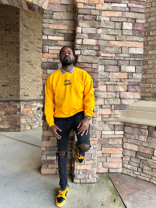 Yes Lord. Gold Sweatshirt