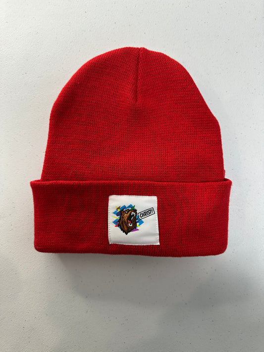 Red Beanie/ Bold Roaring Bear🐻✝️