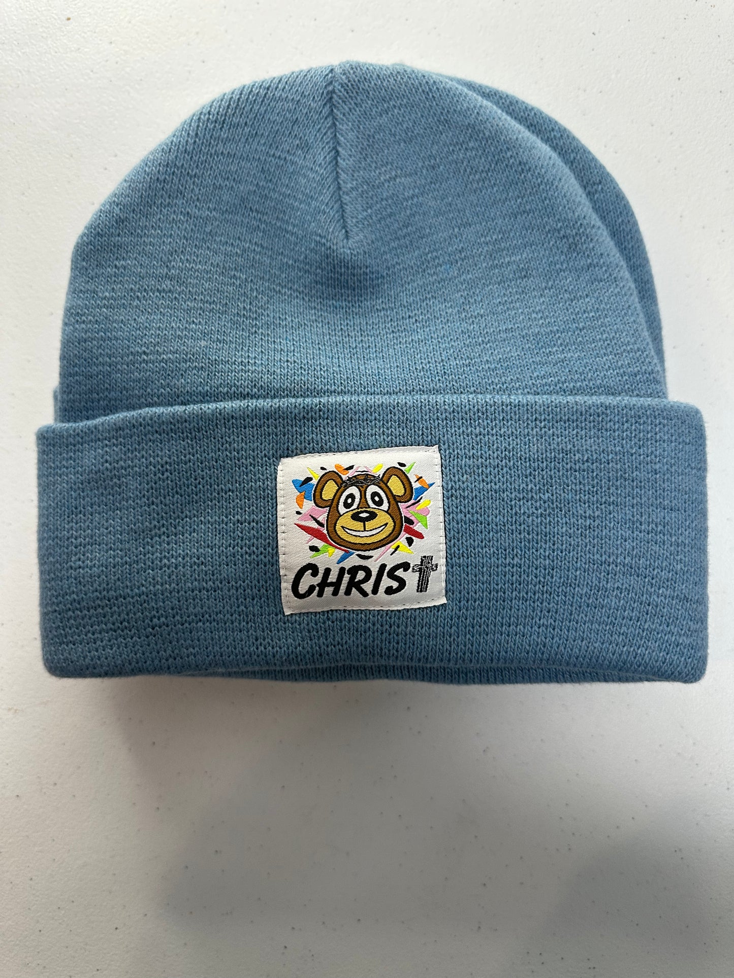 Light Blue Beanie/ Joy Bear 🐻✝️