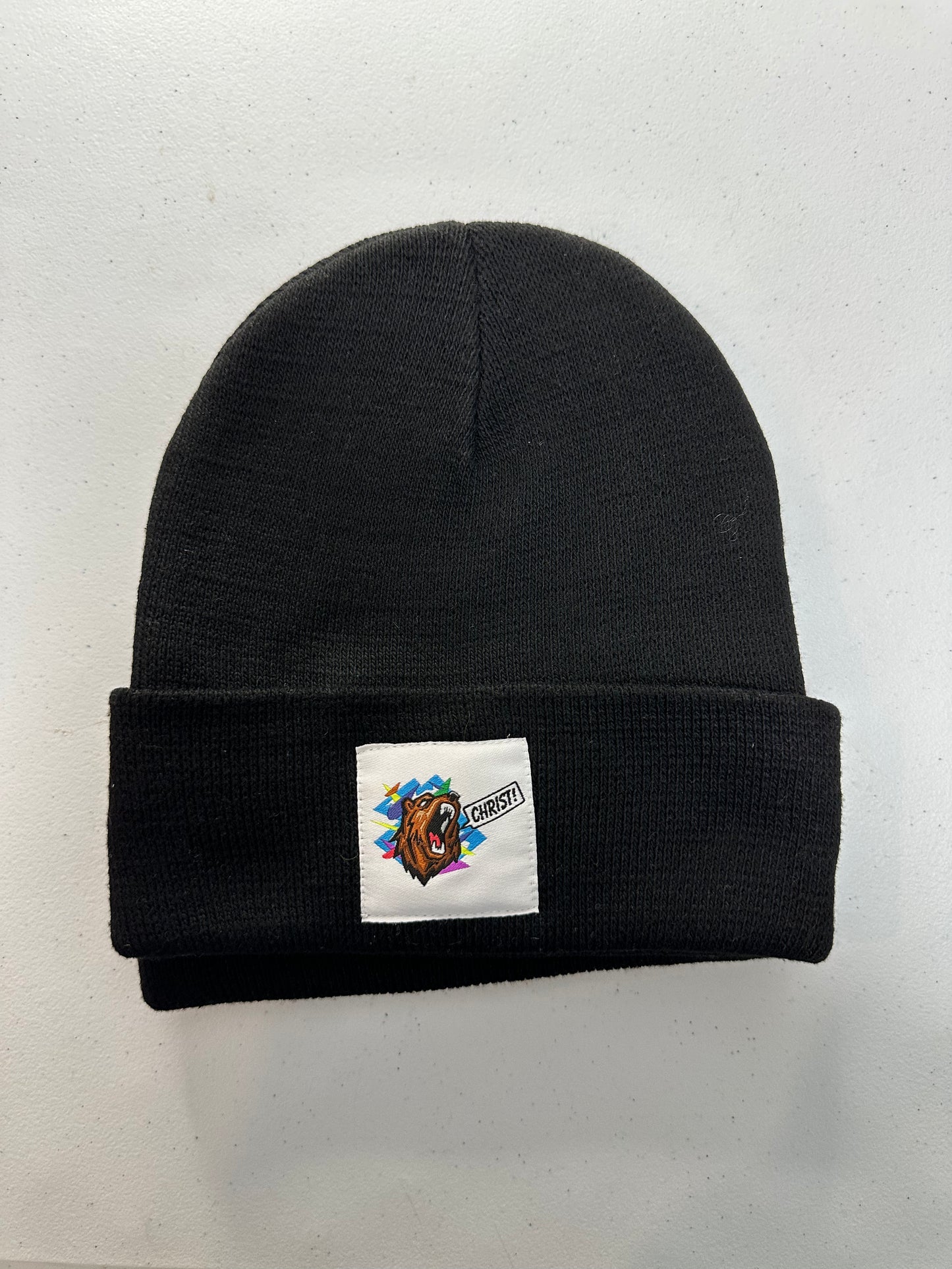 Black Beanie/ Bold Roaring Bear🐻✝️